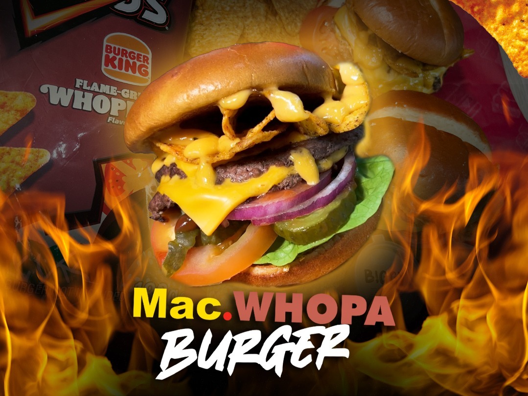 Betsy's Burgers Shocks Fans with Latest Menu Addition: The Burger King Whopper-Doritos Tortilla Chip Burger!